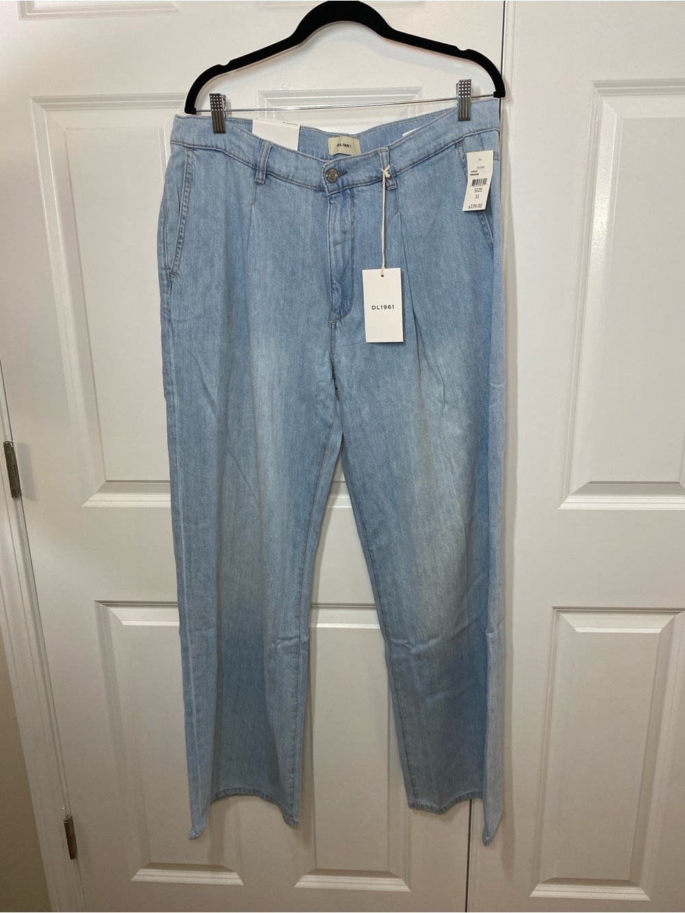 NWT DL1961 Isabel Light Blue Wide-Leg Jeans